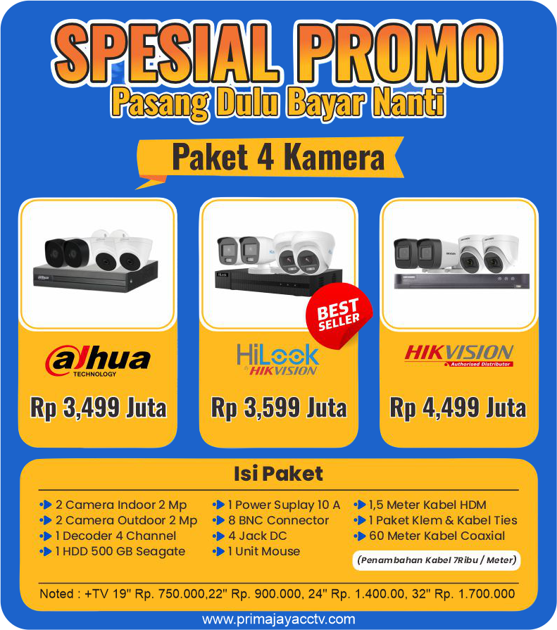 paket cctv 4 ch