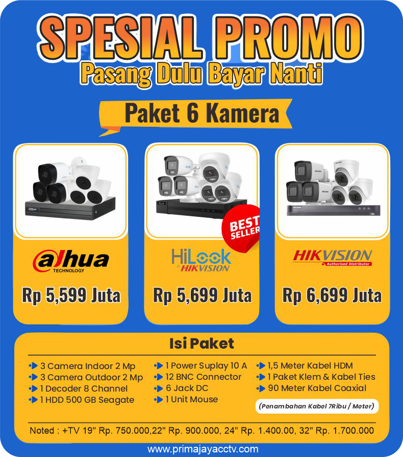 paket cctv 6 ch